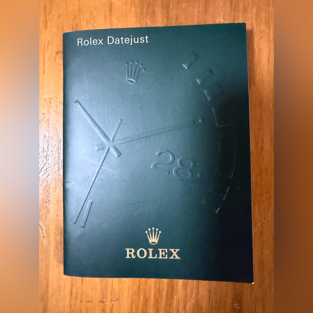 Original Rolex Datejust Instruction Booklet